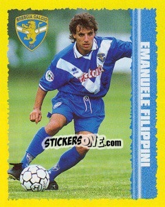 Sticker Emanuele Filippini - Calcio D'Inizio 1997-1998 Kick Off n. 36 - Merlin