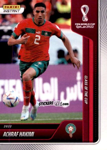 Figurina Achraf Hakimi - Instant FIFA World Cup Qatar 2022
 n. 19 - Panini