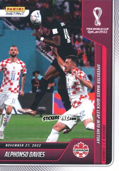 Cromo Alphonso Davies - Instant FIFA World Cup Qatar 2022
 n. 57 - Panini