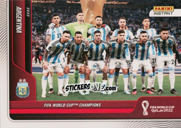 Cromo Argentina Team Photo - Instant FIFA World Cup Qatar 2022
 n. 131 - Panini