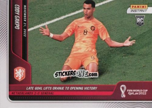 Cromo Cody Gakpo - Instant FIFA World Cup Qatar 2022
 n. 36 - Panini