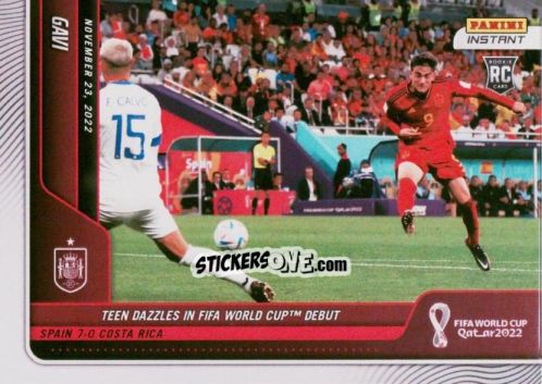 Sticker Gavi - Instant FIFA World Cup Qatar 2022
 n. 48 - Panini