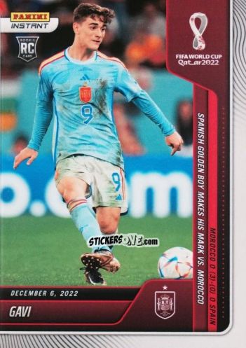 Sticker Gavi - Instant FIFA World Cup Qatar 2022
 n. 95 - Panini