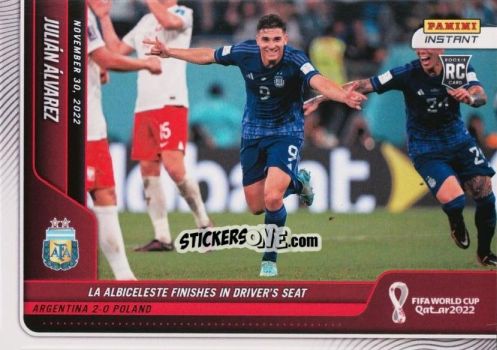 Cromo Julian Alvarez - Instant FIFA World Cup Qatar 2022
 n. 76 - Panini