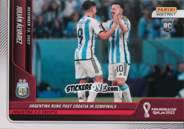 Cromo Julian Alvarez - Instant FIFA World Cup Qatar 2022
 n. 109 - Panini