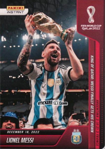 Cromo Lionel Messi - Instant FIFA World Cup Qatar 2022
 n. 118 - Panini