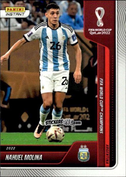 Figurina Nahuel Molina - Instant FIFA World Cup Qatar 2022
 n. 124 - Panini