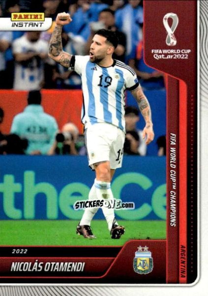 Figurina Nicolas Otamendi - Instant FIFA World Cup Qatar 2022
 n. 123 - Panini