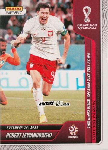 Sticker Robert Lewandowski - Instant FIFA World Cup Qatar 2022
 n. 55 - Panini