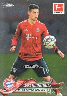 Sticker James Rodríguez - Bundesliga Chrome 2018-2019
 n. 50 - Topps
