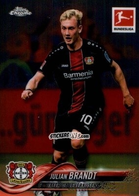 Figurina Julian Brandt - Bundesliga Chrome 2018-2019
 n. 48 - Topps