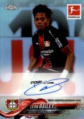 Sticker Leon Bailey - Bundesliga Chrome 2018-2019
 n. 38A - Topps