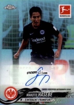 Figurina Makoto Hasebe - Bundesliga Chrome 2018-2019
 n. 21A - Topps