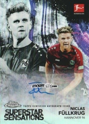 Sticker Niclas Füllkrug - Bundesliga Chrome 2018-2019
 n. SS-NF-A - Topps