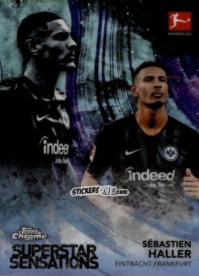 Sticker Sébastien Haller - Bundesliga Chrome 2018-2019
 n. SS-SH - Topps