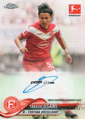 Figurina Takashi Usami - Bundesliga Chrome 2018-2019
 n. 31A - Topps
