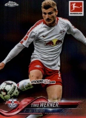 Figurina Timo Werner - Bundesliga Chrome 2018-2019
 n. 25 - Topps