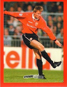 Figurina Teddy Sheringham - Manchester United. Europe 2000 n. 12 - Futera