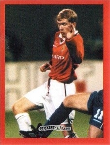 Figurina Paul Scholes - Manchester United. Europe 2000 n. 28 - Futera