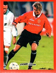 Sticker David Beckham - Manchester United. Europe 2000 n. 35 - Futera