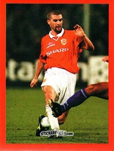 Figurina Roy Keane - Manchester United. Europe 2000 n. 47 - Futera