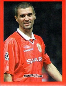 Figurina Roy Keane - Manchester United. Europe 2000 n. 50 - Futera