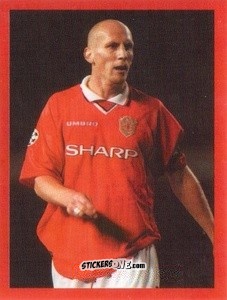 Figurina Jaap Stam - Manchester United. Europe 2000 n. 52 - Futera