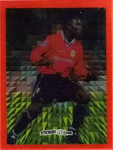 Figurina Dwight Yorke - Manchester United. Europe 2000 n. 58 - Futera