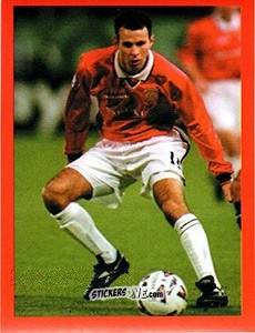 Sticker Ryan Giggs - Manchester United. Europe 2000 n. 63 - Futera