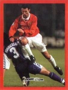 Sticker Ryan Giggs - Manchester United. Europe 2000 n. 64 - Futera