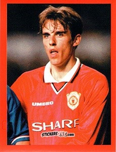 Cromo Phil Neville - Manchester United. Europe 2000 n. 75 - Futera