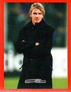 Sticker David Beckham - Manchester United. Europe 2000 n. 76 - Futera