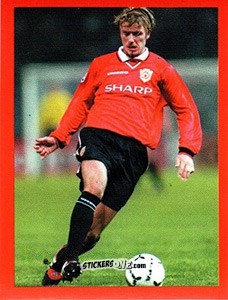 Sticker David Beckham - Manchester United. Europe 2000 n. 82 - Futera