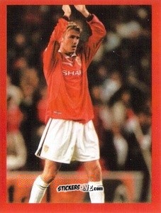 Sticker David Beckham - Manchester United. Europe 2000 n. 84 - Futera