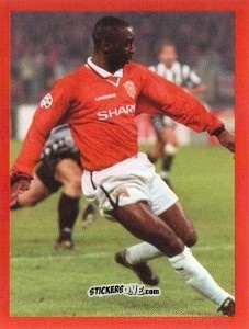Sticker Andy Cole - Manchester United. Europe 2000 n. 87 - Futera