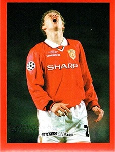 Cromo Ole Gunnar Solskjaer - Manchester United. Europe 2000 n. 103 - Futera