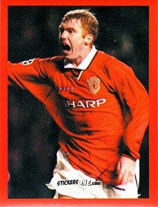 Figurina Paul Scholes - Manchester United. Europe 2000 n. 107 - Futera