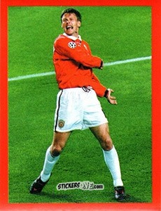 Figurina Teddy Sheringham - Manchester United. Europe 2000 n. 121 - Futera