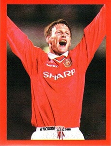 Figurina Teddy Sheringham - Manchester United. Europe 2000 n. 122 - Futera
