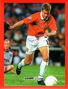Figurina Ronny Johnsen - Manchester United. Europe 2000 n. 130 - Futera