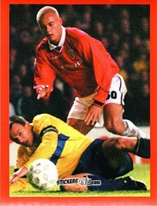 Sticker Wes Brown - Manchester United. Europe 2000 n. 145 - Futera