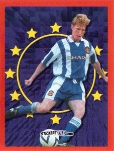Sticker John Curtis - Manchester United. Europe 2000 n. 147 - Futera