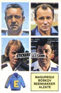 Cromo Maguregui / Boskov / Beenhakker / Alzate - Liga Spagnola 1982-1983
 n. E3 - Colecciones ESTE