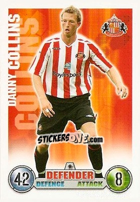 Cromo Danny Collins - English Premier League 2007-2008. Match Attax n. 258 - Topps
