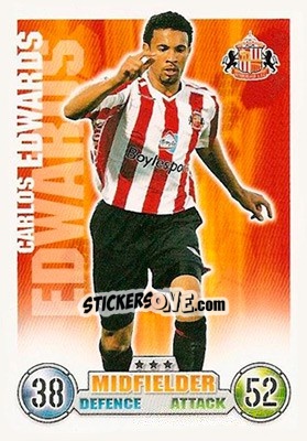 Cromo Carlos Edwards - English Premier League 2007-2008. Match Attax n. 263 - Topps