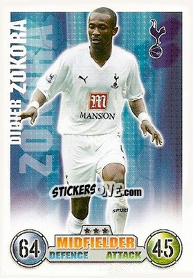 Cromo Didier Zokora - English Premier League 2007-2008. Match Attax n. 281 - Topps