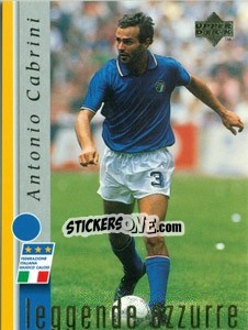 Figurina Antonio Cabrini - Leggenda Azzura n. 5 - Upper Deck