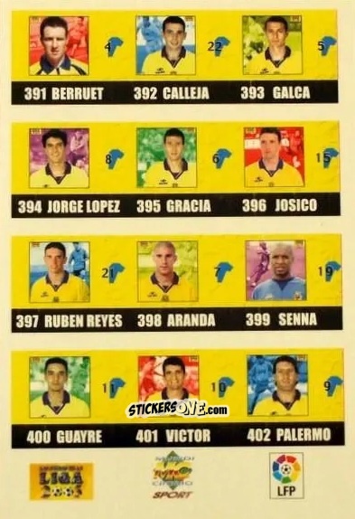 Cromo Indice - Las fichas de la Liga 2002-2003
 n. 403 - Mundicromo