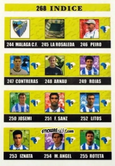 Cromo Indice - Las fichas de la Liga 2002-2003
 n. 268 - Mundicromo
