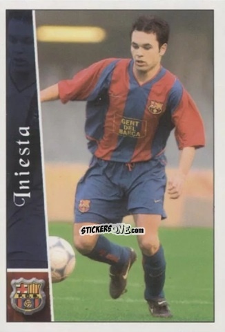 Cromo Iniesta - Las fichas de la Liga 2002-2003
 n. 666 - Mundicromo